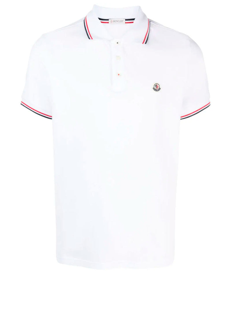 Logo-patch cotton-piqué polo shirt