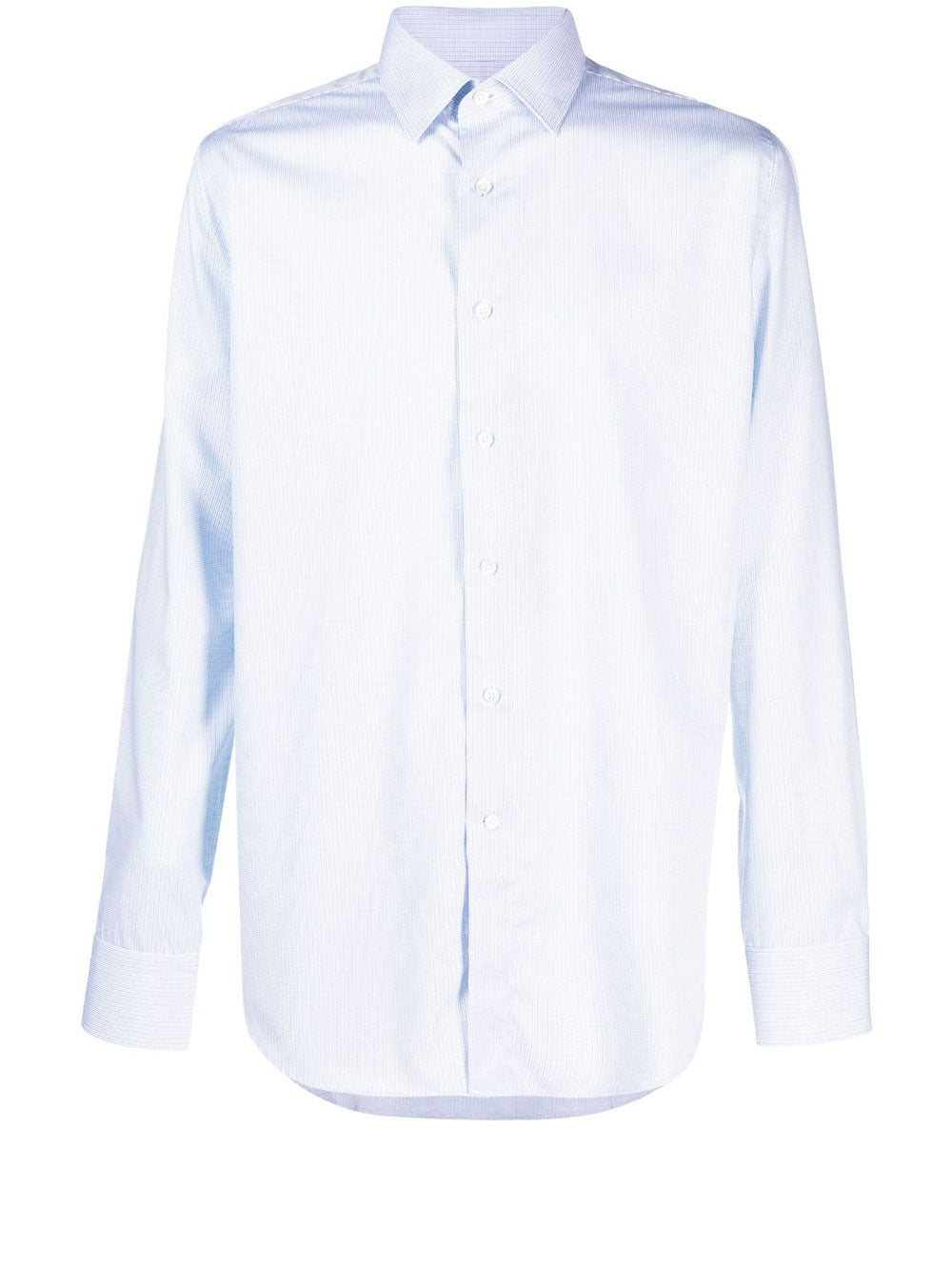 Micro-check cotton shirt