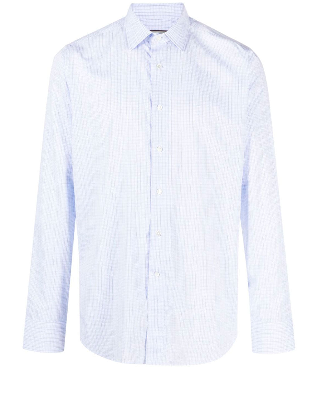Plaid-check cotton shirt