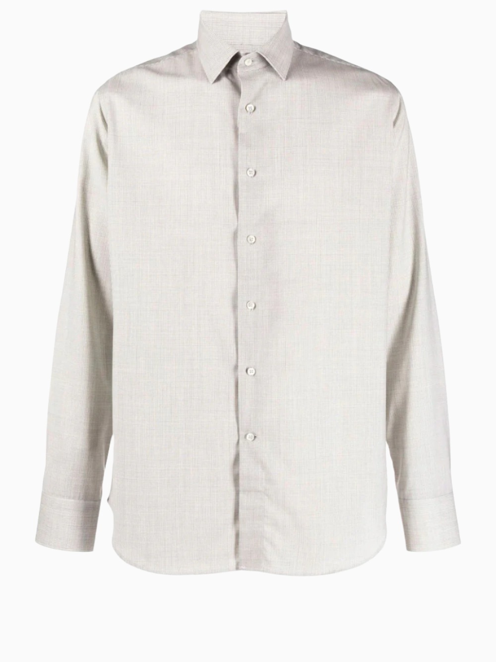 Micro-check pattern shirt