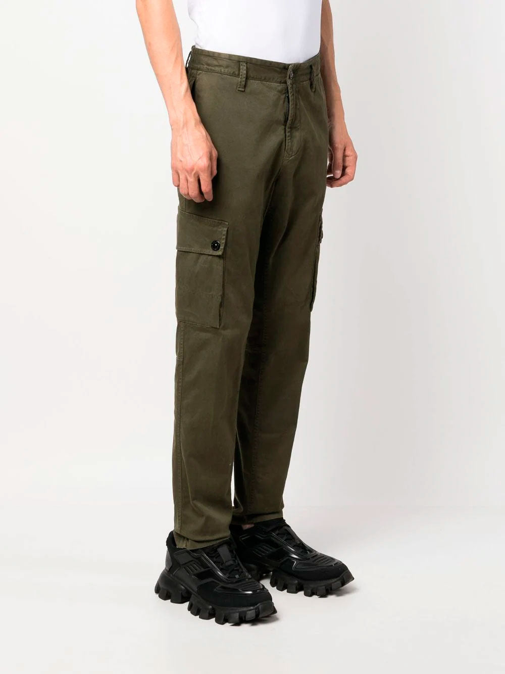 Stone island khaki cargo pants deals