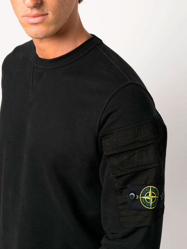 Compass-patch sweatshirt