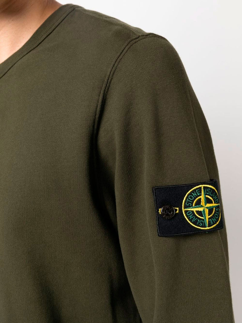 Compass patch cotton sweatshirt