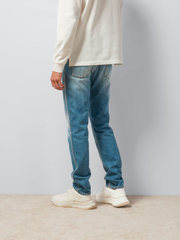 Jeans de efecto desgastado