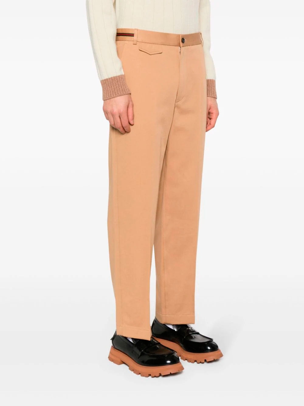 Web-detail trousers
