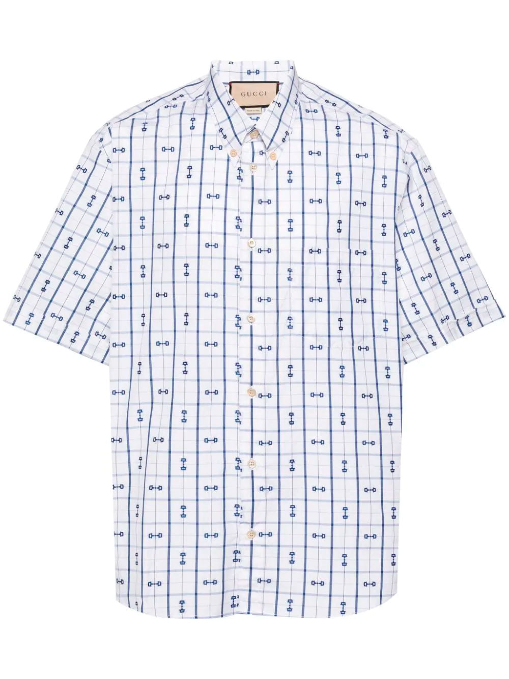 Horsebit-print shirt