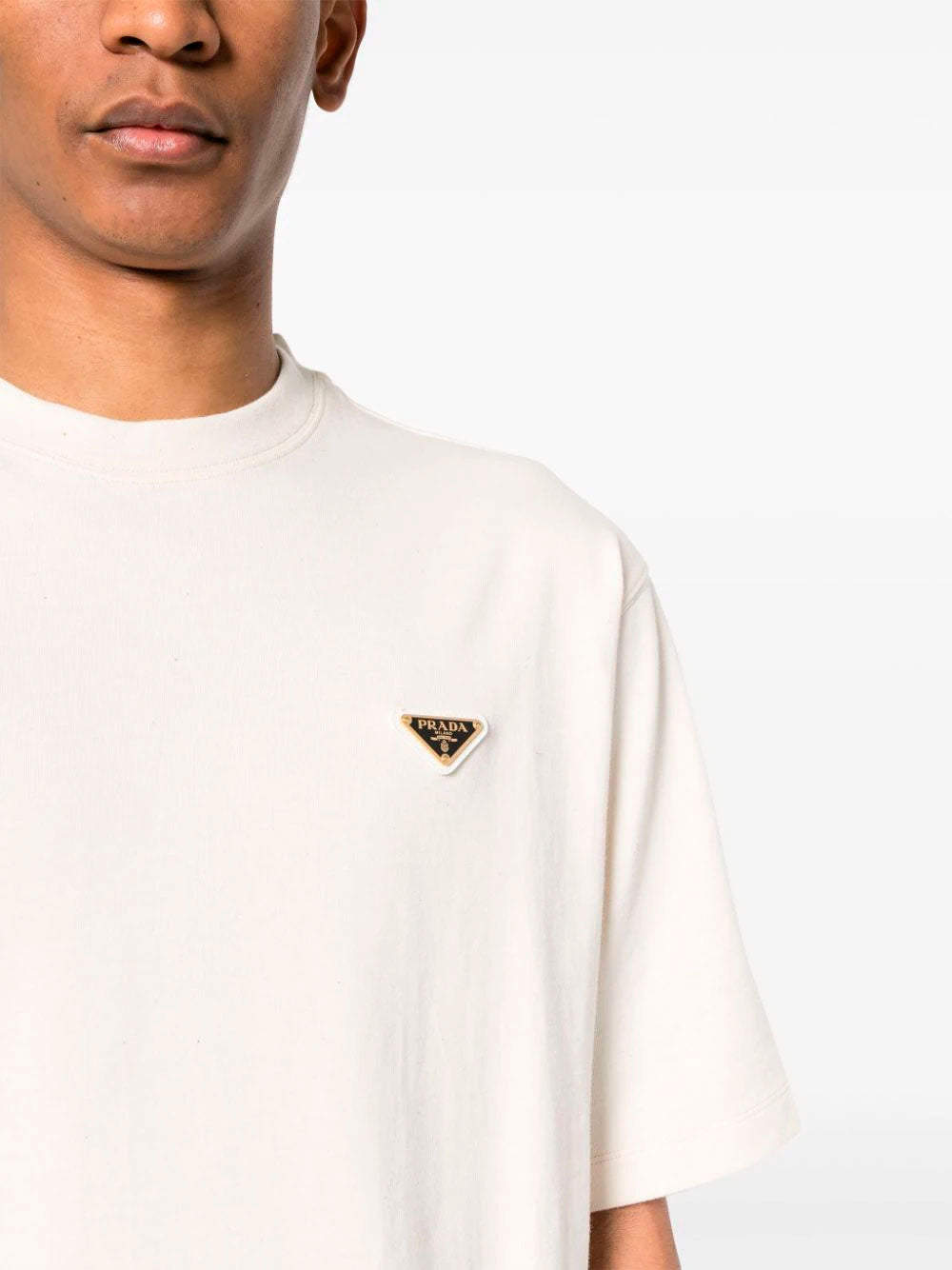 Triangle logo t shirt Prada OTTODISANPIETRO