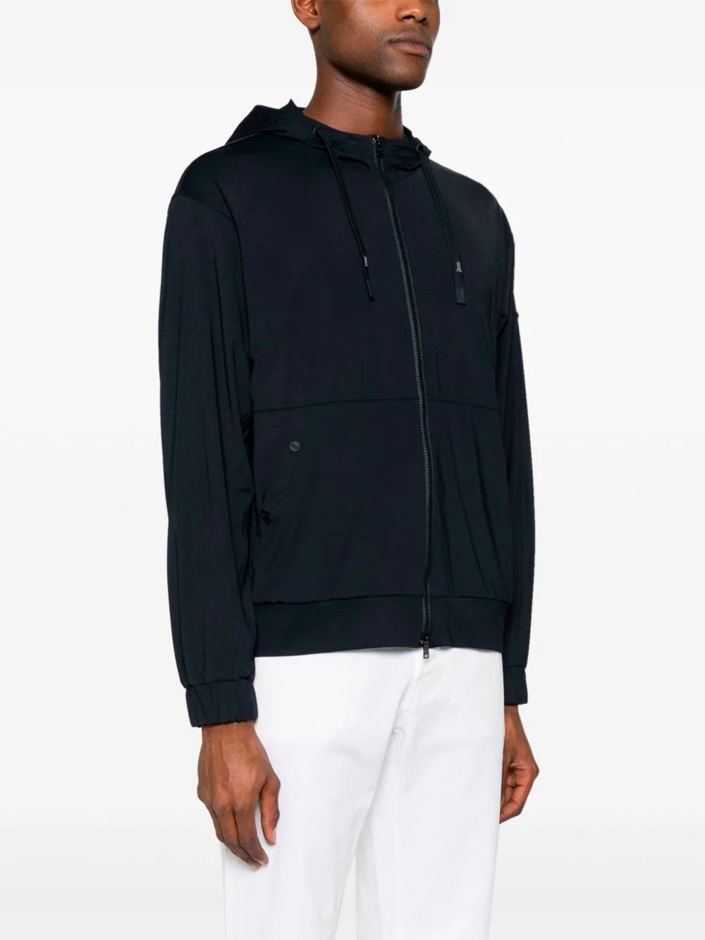 Zip-up hooded jacket