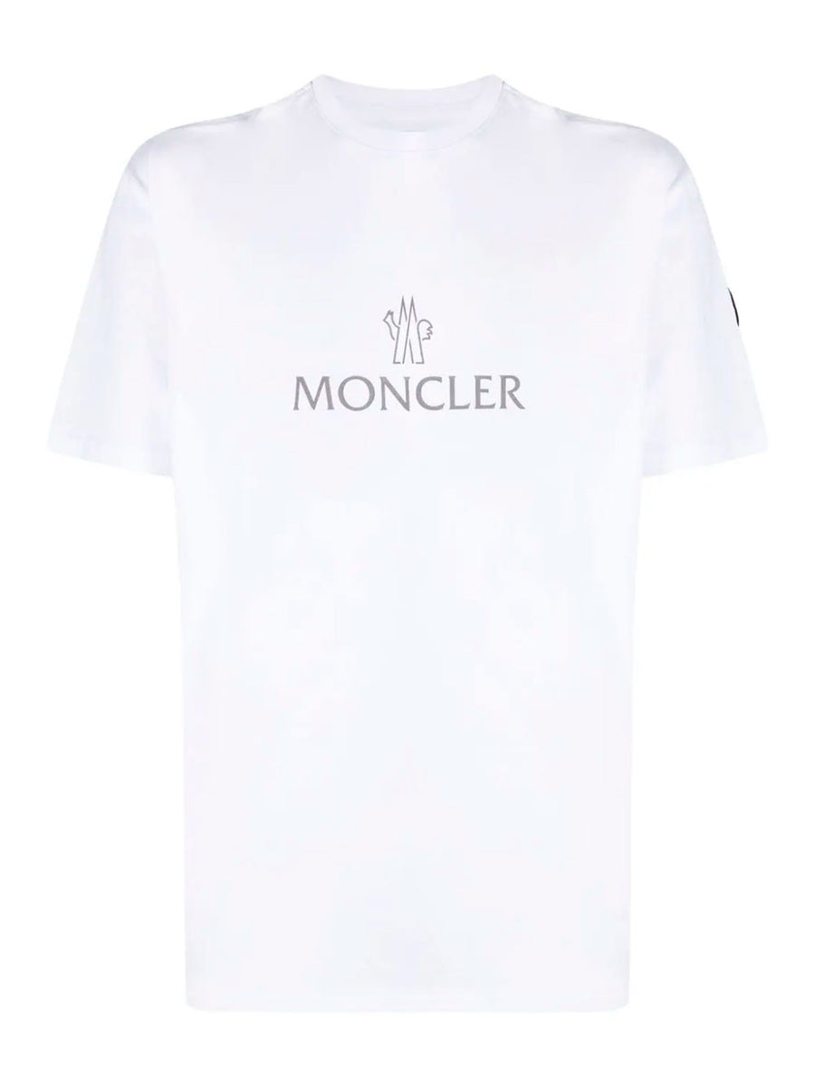 MONCLER モンクレール Tシャツ サイズ:XL 21SS 銀箔ロゴ プリント  