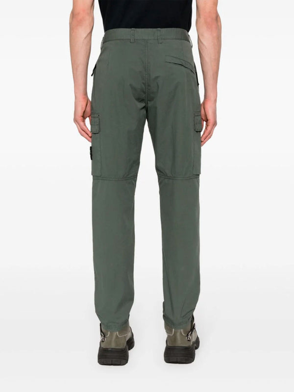 Compass-patch cargo trousers