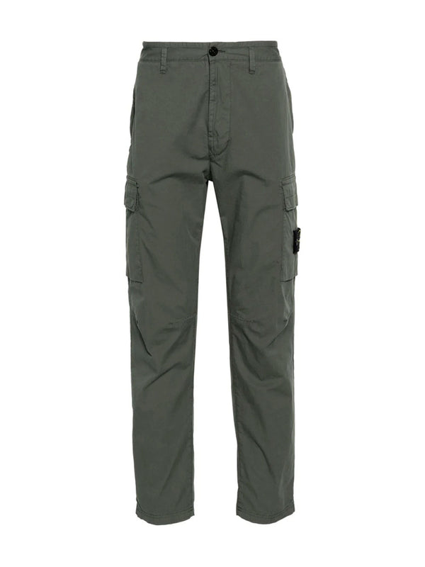 Compass-patch cargo trousers