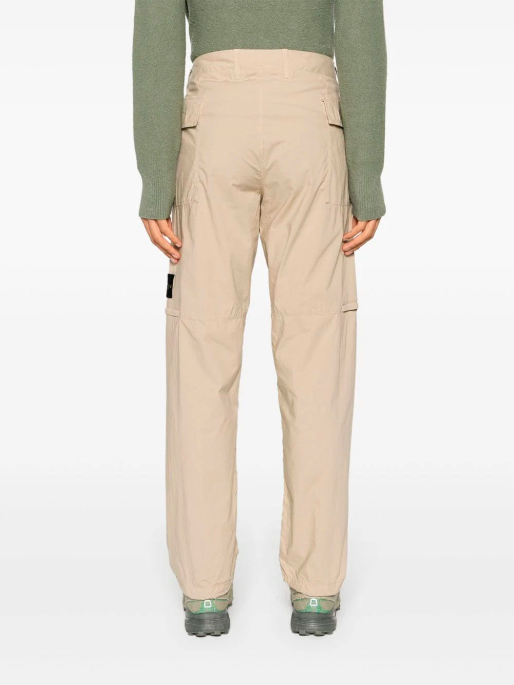 Compass-badge cargo trousers
