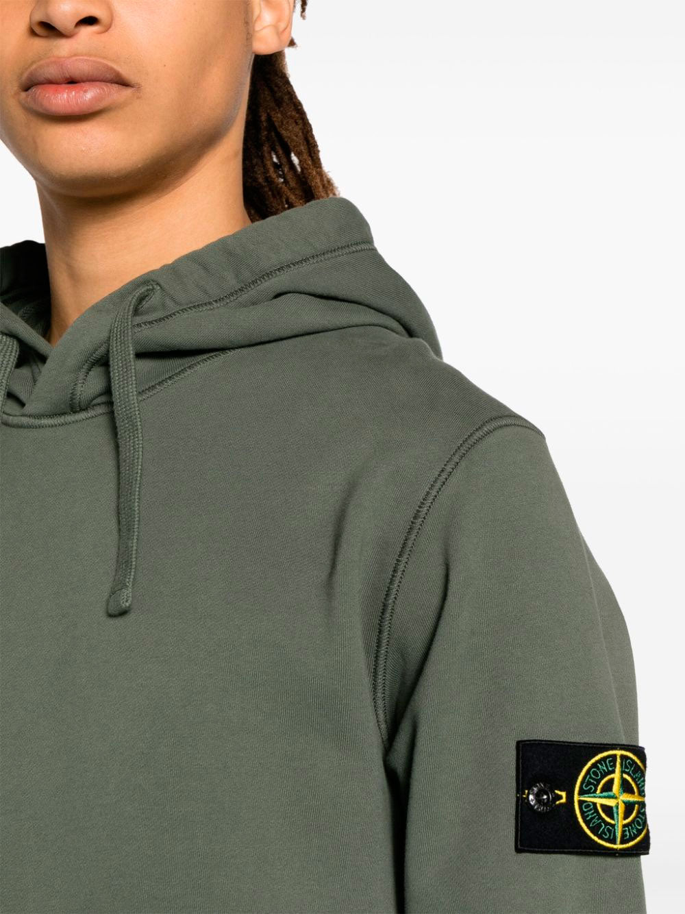 Compass-badge hoodie