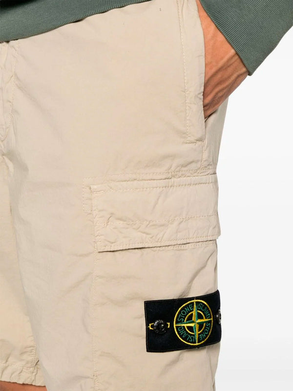 Compass-badge cargo shorts