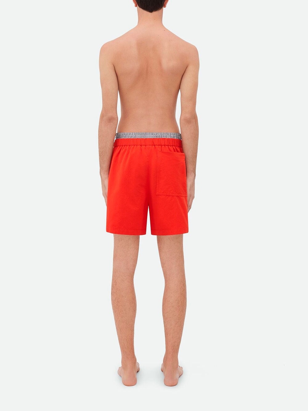 Contrasting piping swim shorts