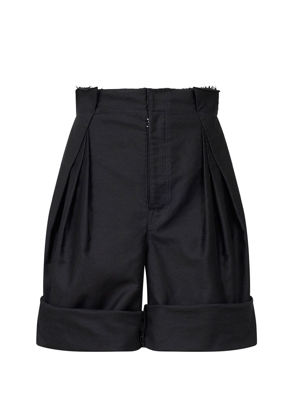 Pleat-detailing shorts
