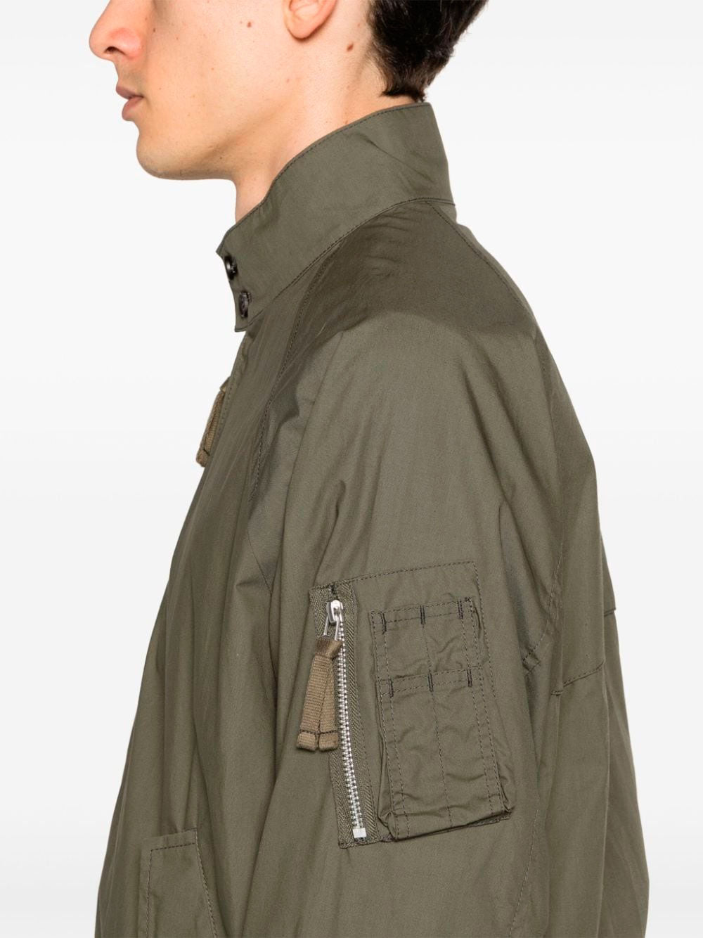 Zip-up bomber jacket