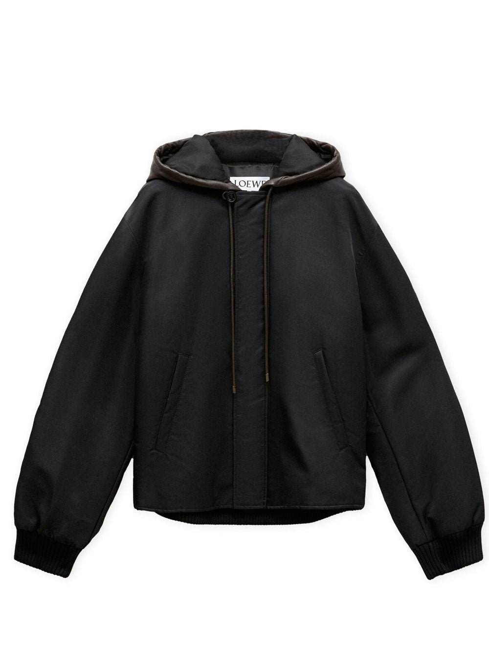 Hooded bomber jacket