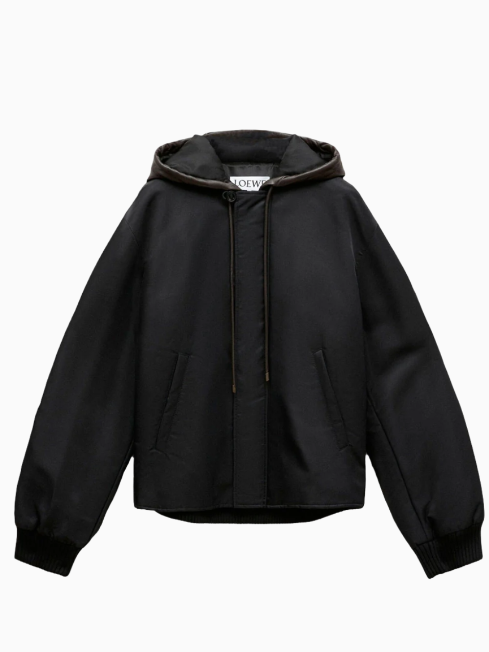 Hooded bomber jacket