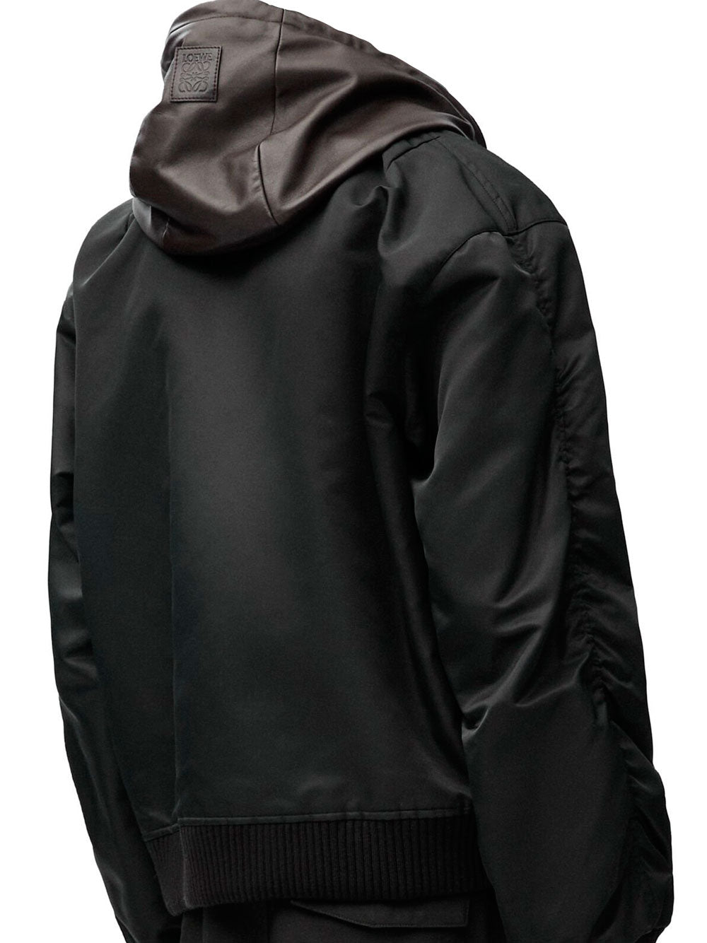 Hooded bomber jacket