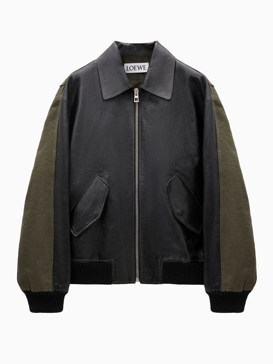 Hybrid bomber jacket
