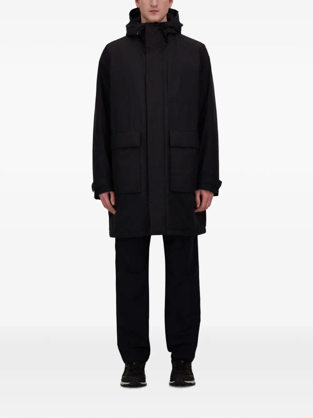 Hooded padded parka