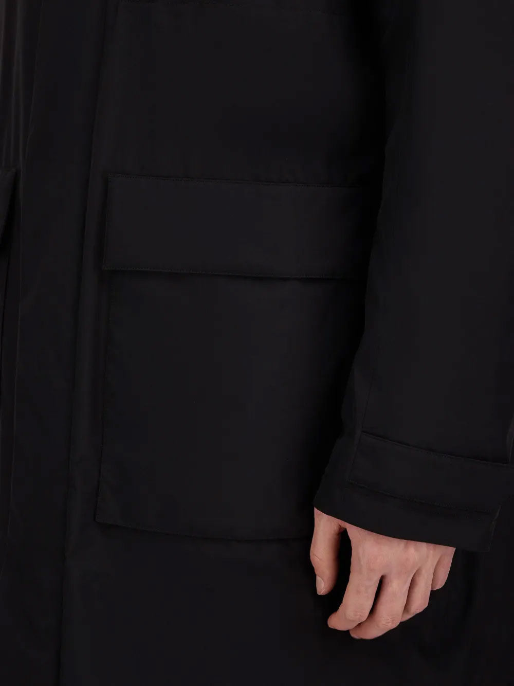Hooded padded parka
