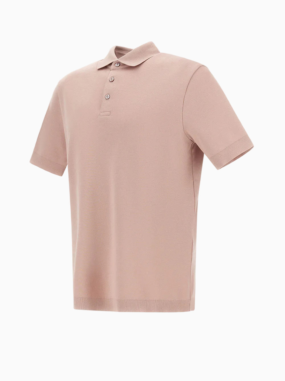 Knit polo shirt