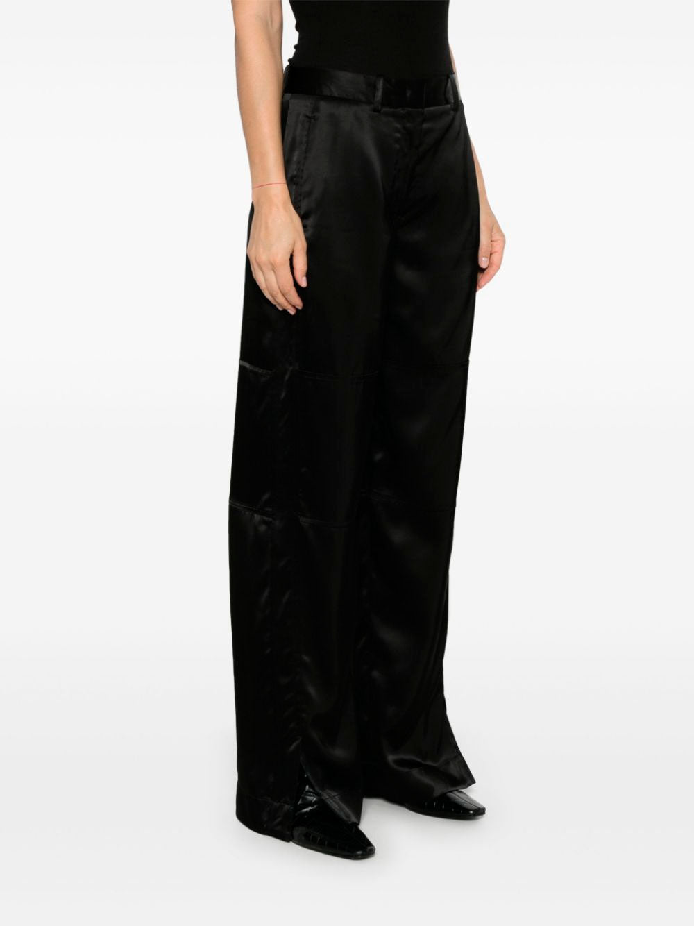 Satin trousers