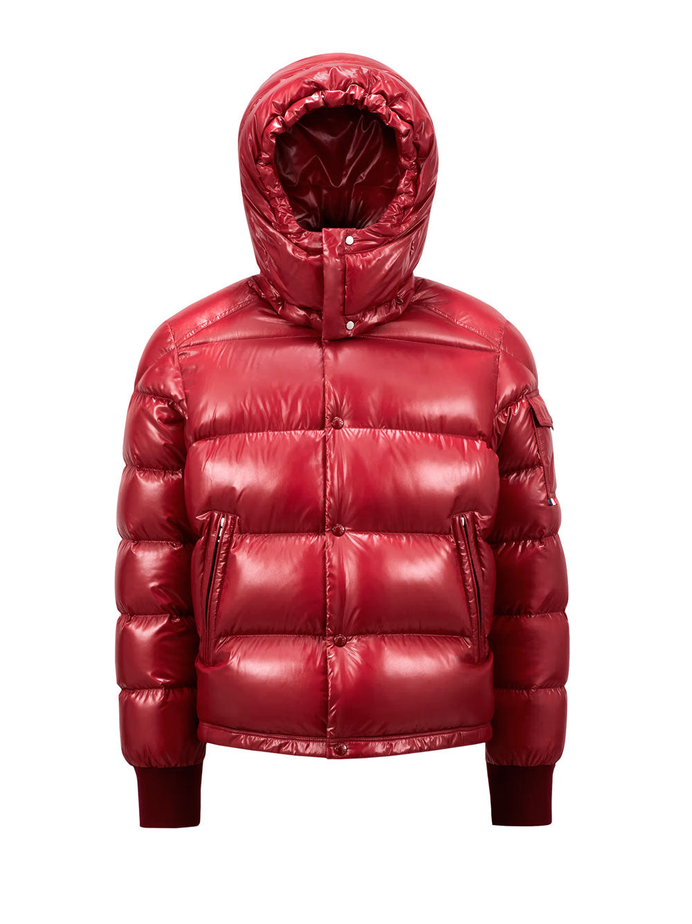 Mens red moncler jacket best sale