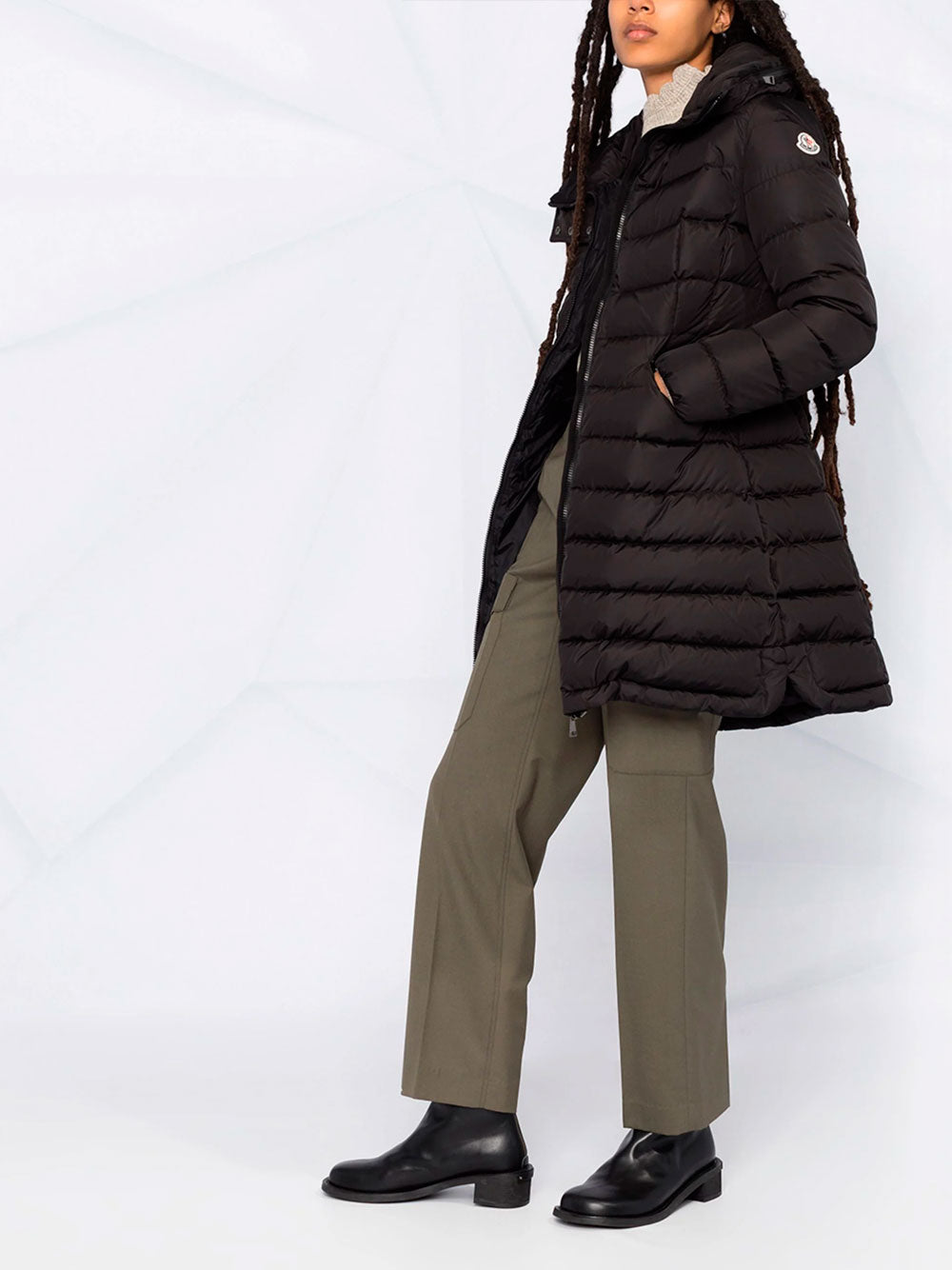 Flammette down coat