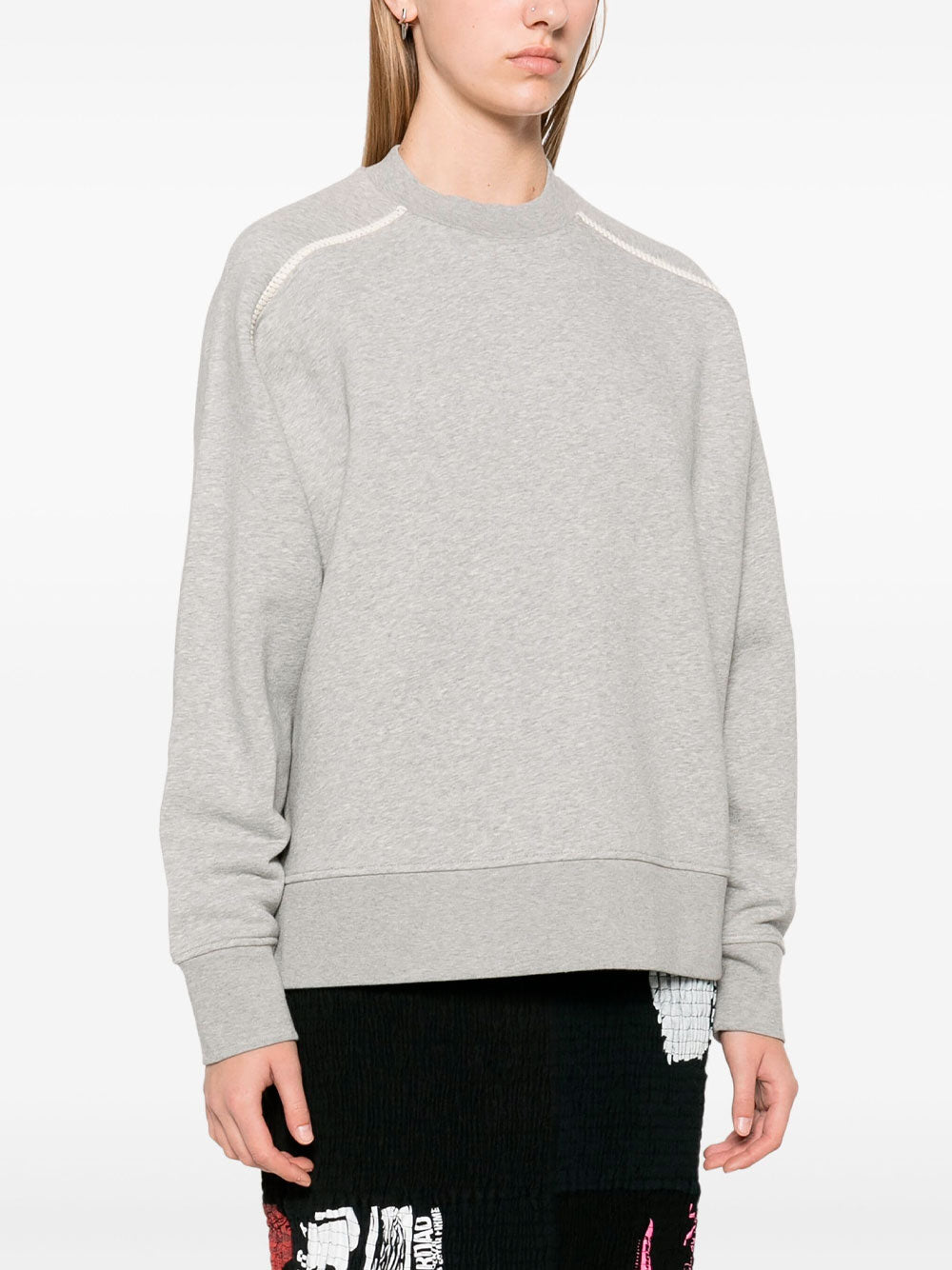 Mélange-effect sweatshirt