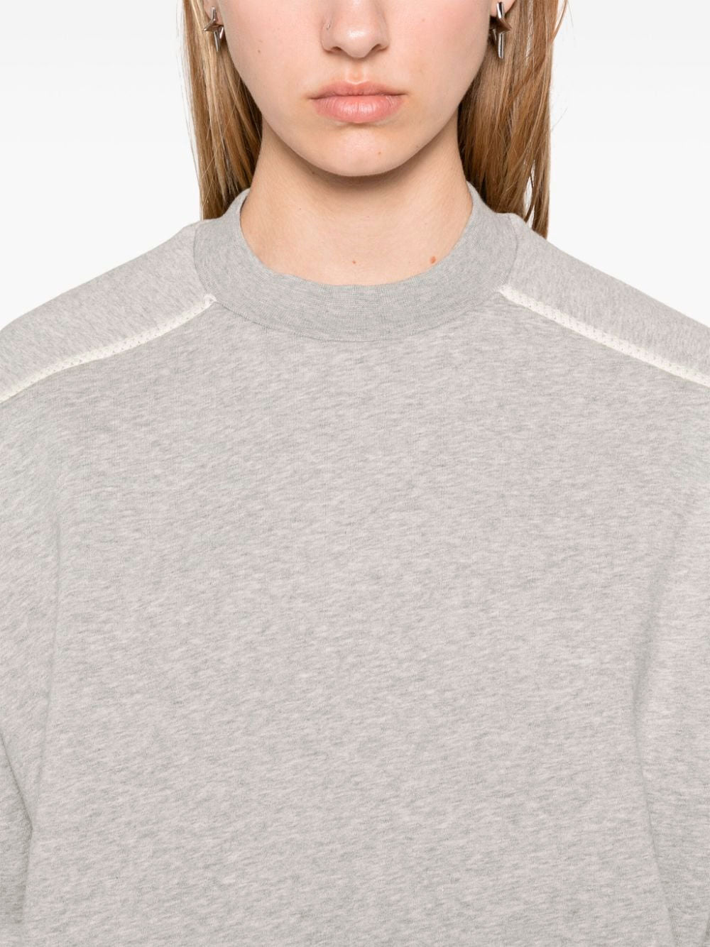 Mélange-effect sweatshirt