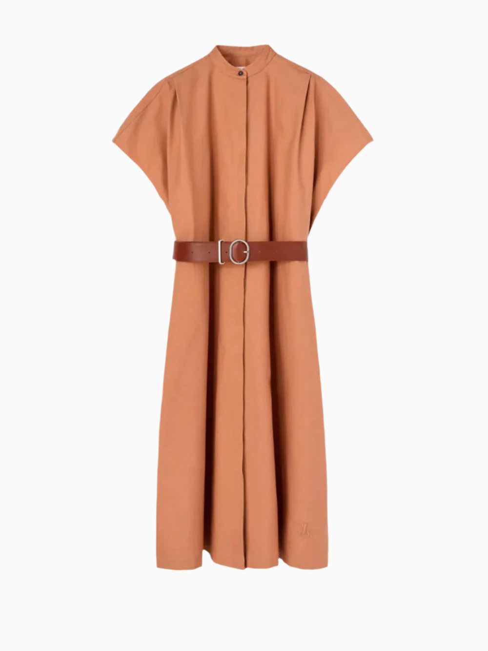 Belted shirt dress