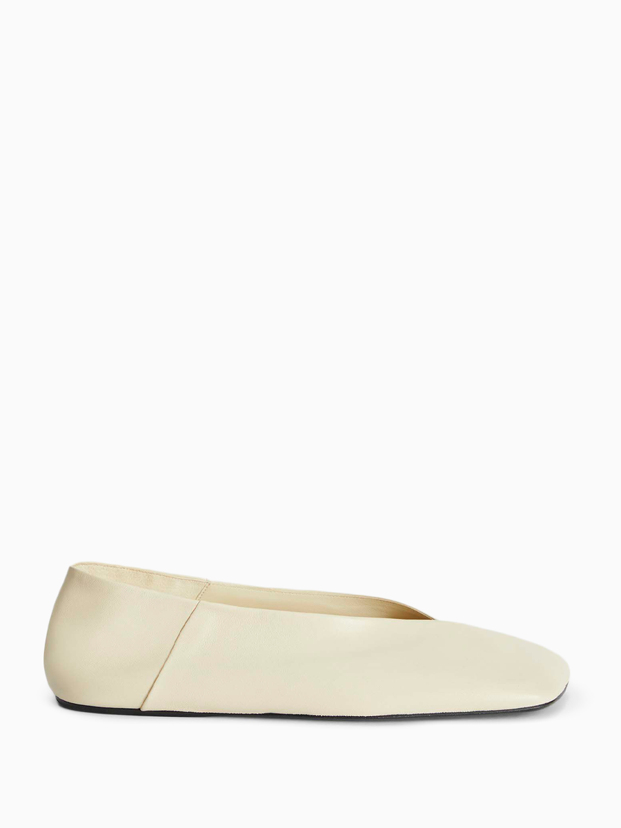 Square-toe ballerinas | Jil Sander | OTTODISANPIETRO