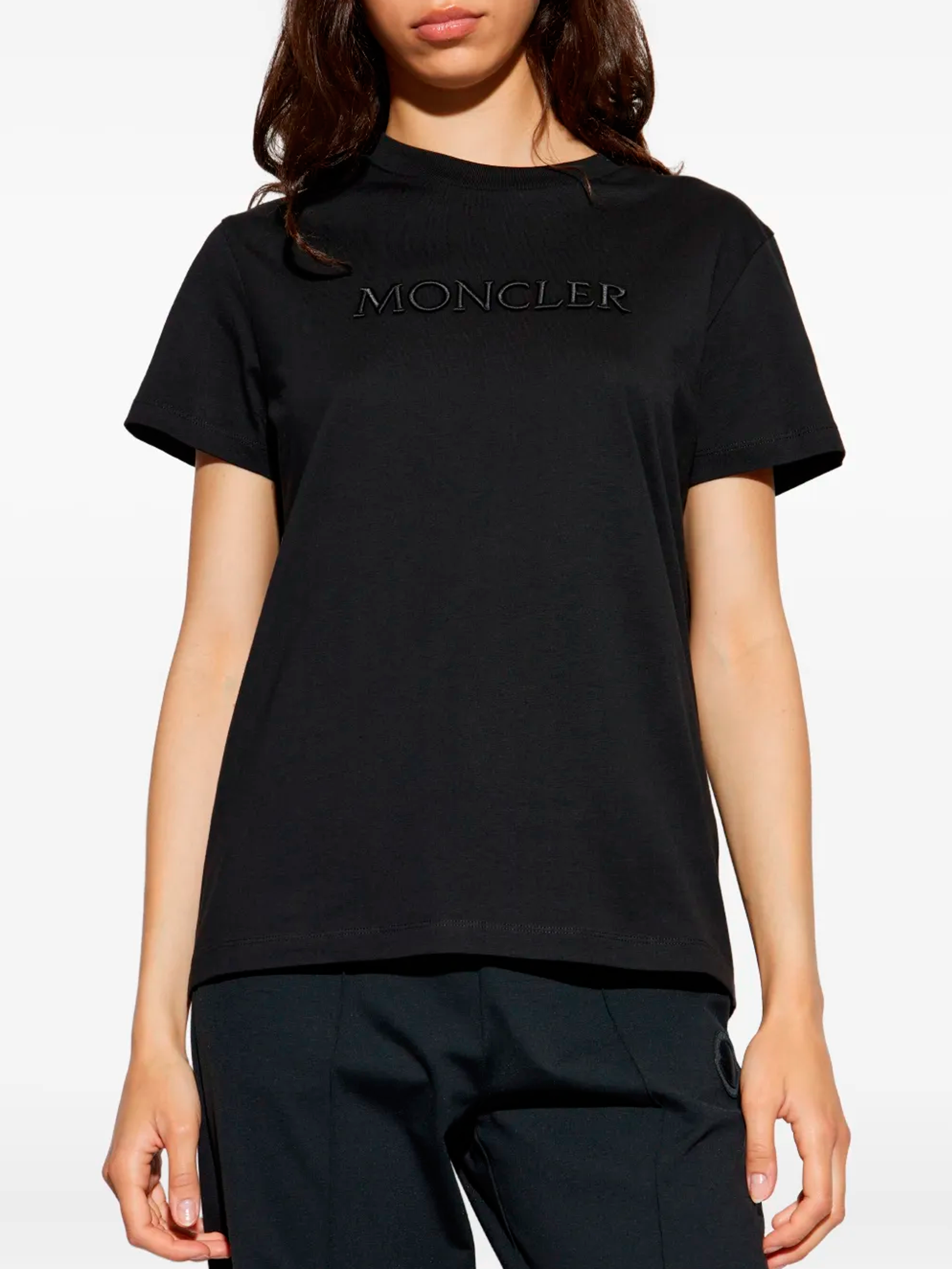 Logo-embroidered t-shirt | Moncler | OTTODISANPIETRO Logo-embroidered t-shirt | Moncler | OTTODISANPIETRO