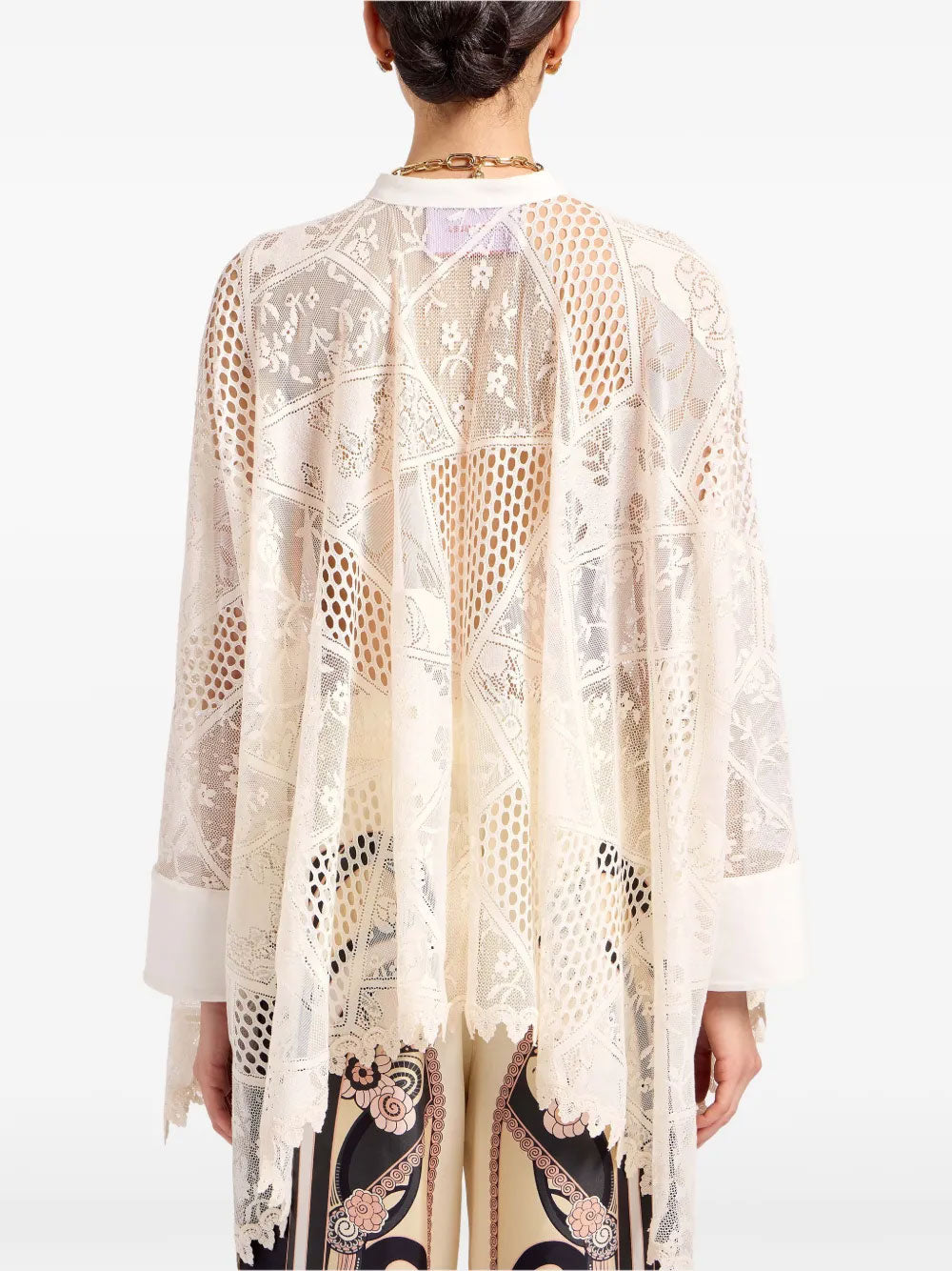 Camisa Foulard de encaje