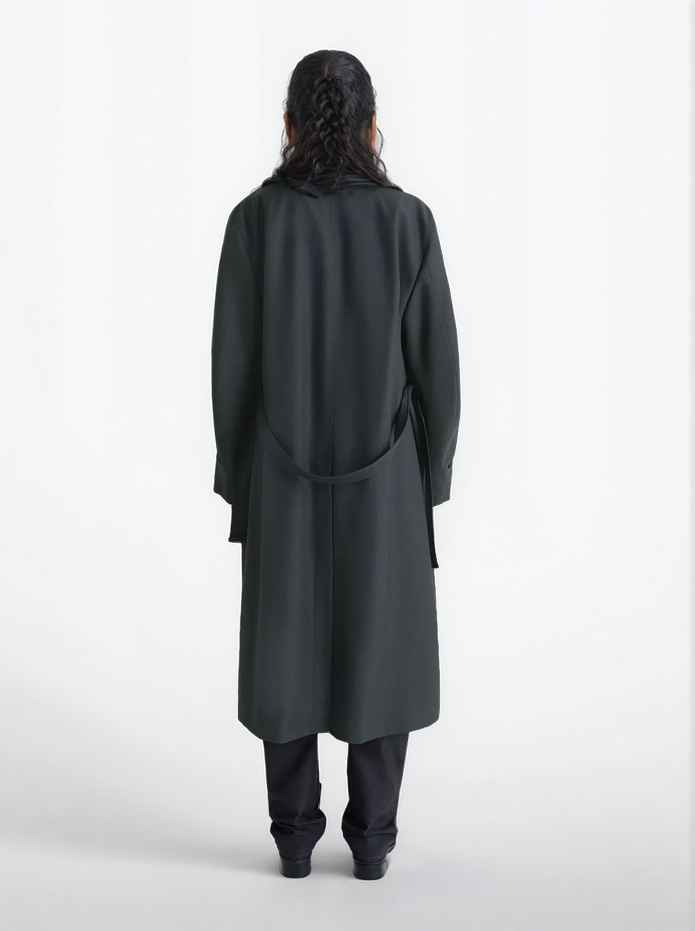 Trench de lana tropical