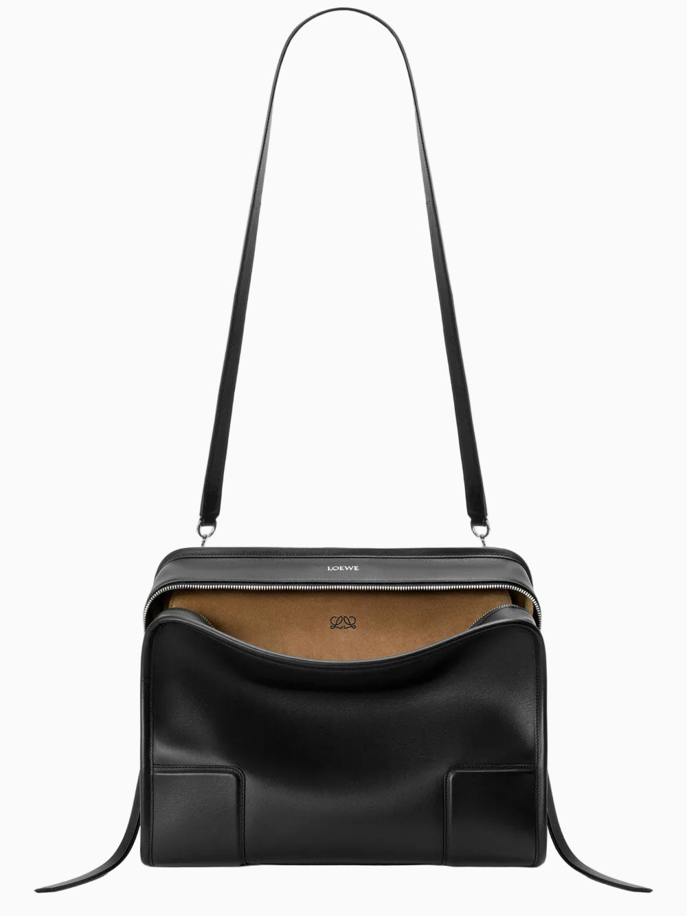 バッグ LOEWE Archive leather handbag Black Loewe Black Leather Postal Small Top Handle Bag