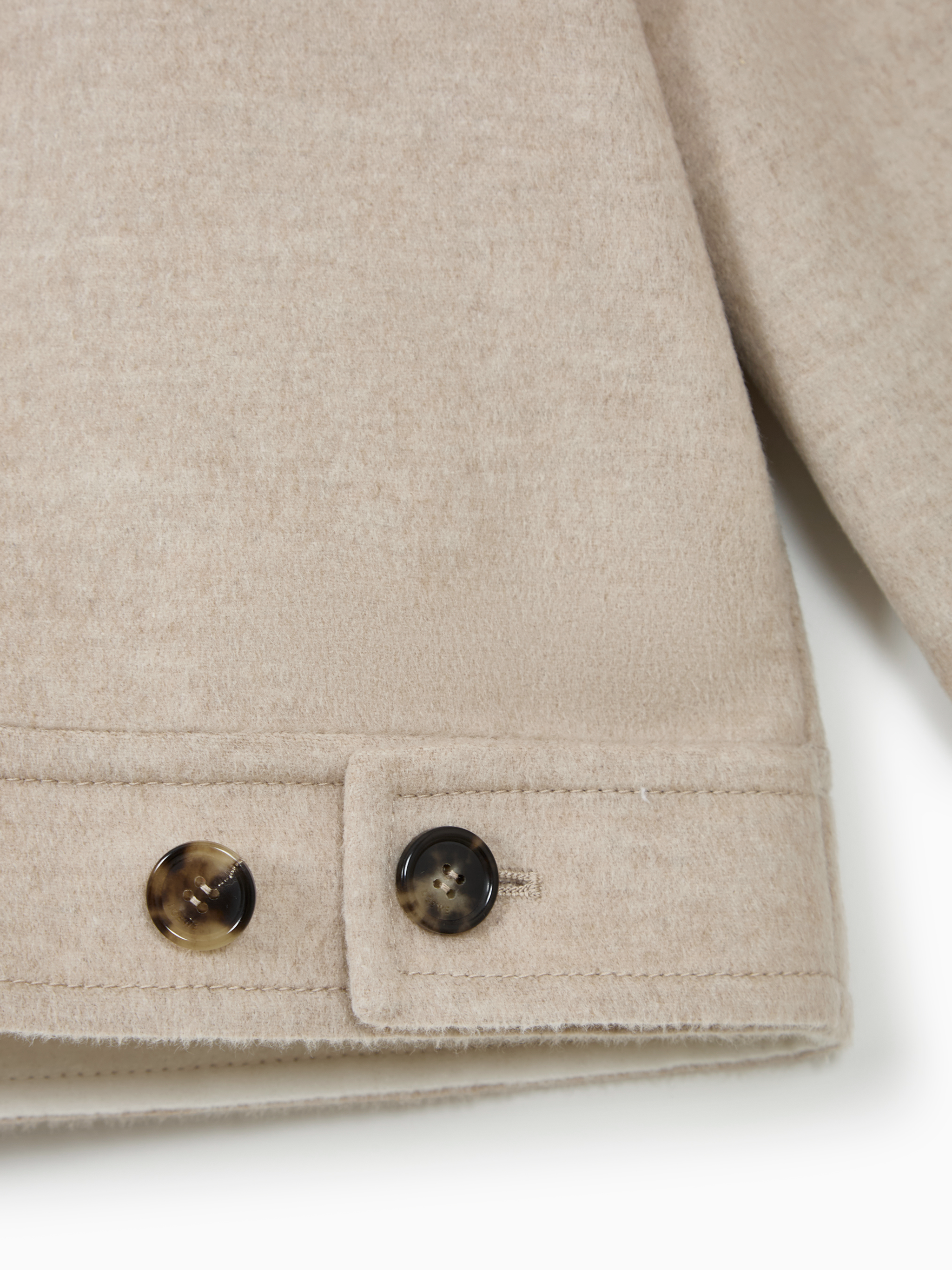 Leather-detail cardigan