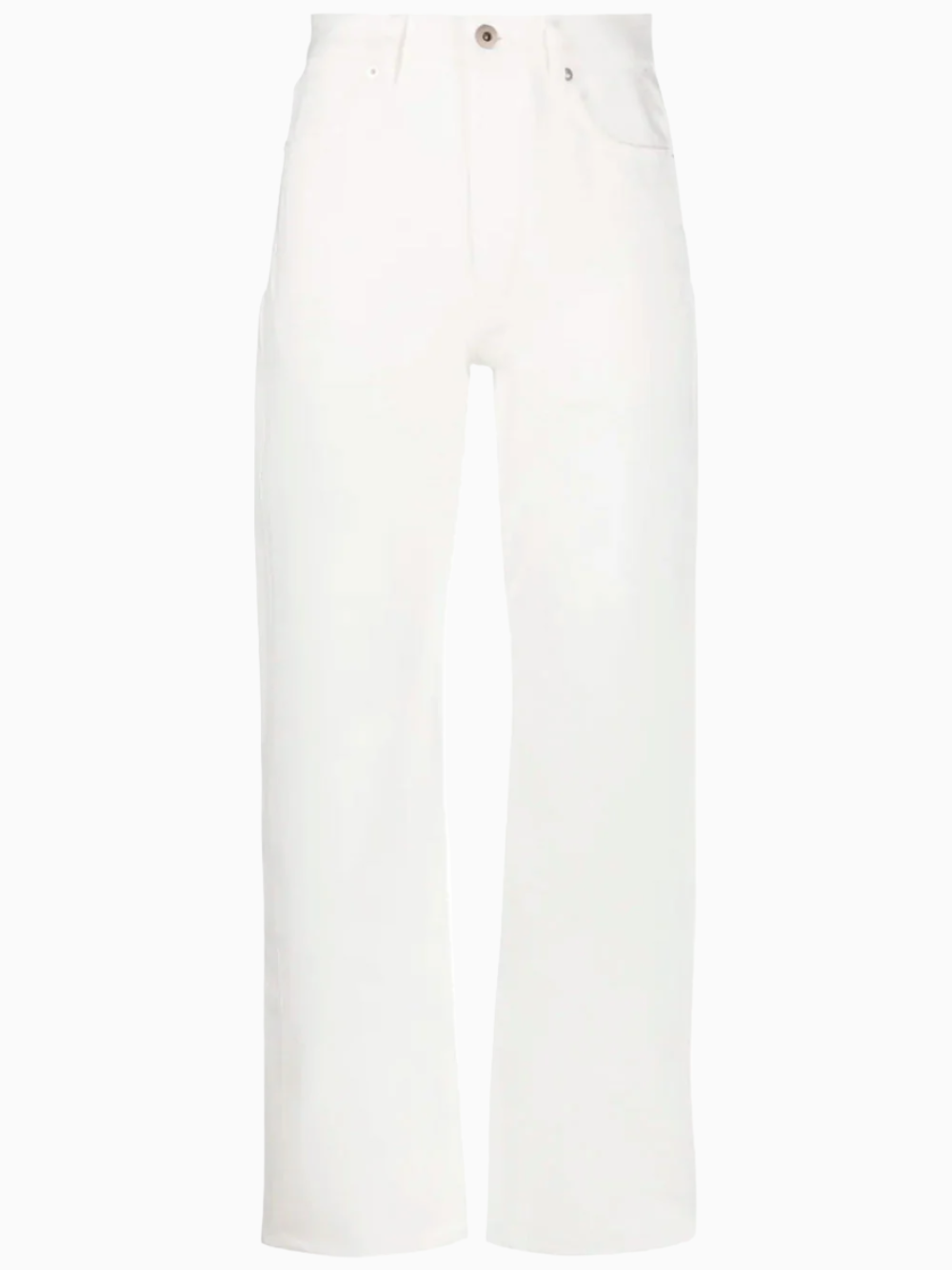 Straight-leg cotton jeans