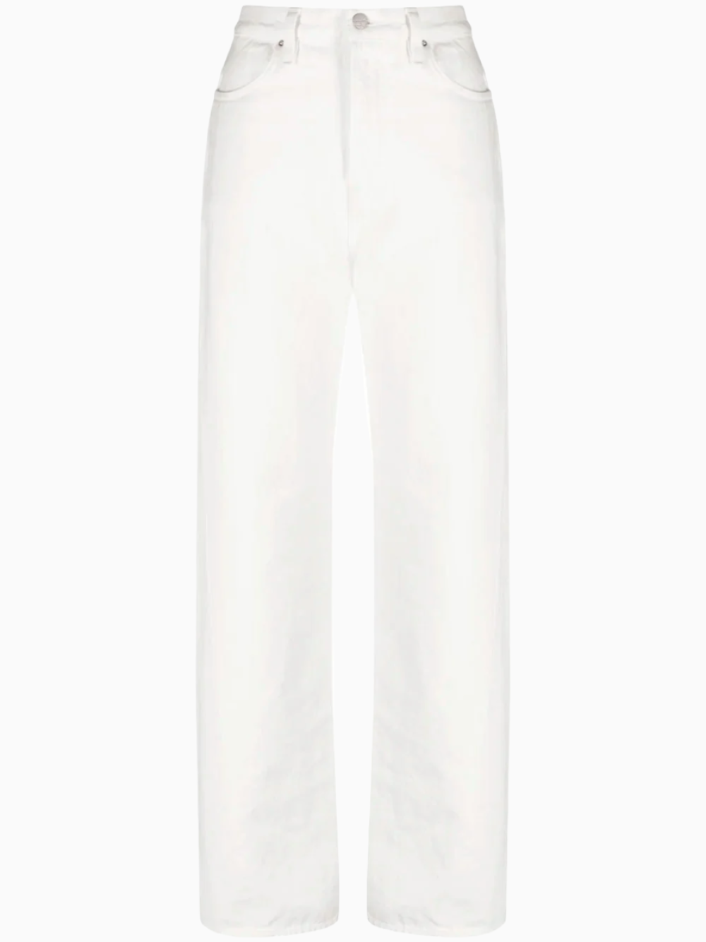 Straight-leg cotton jeans