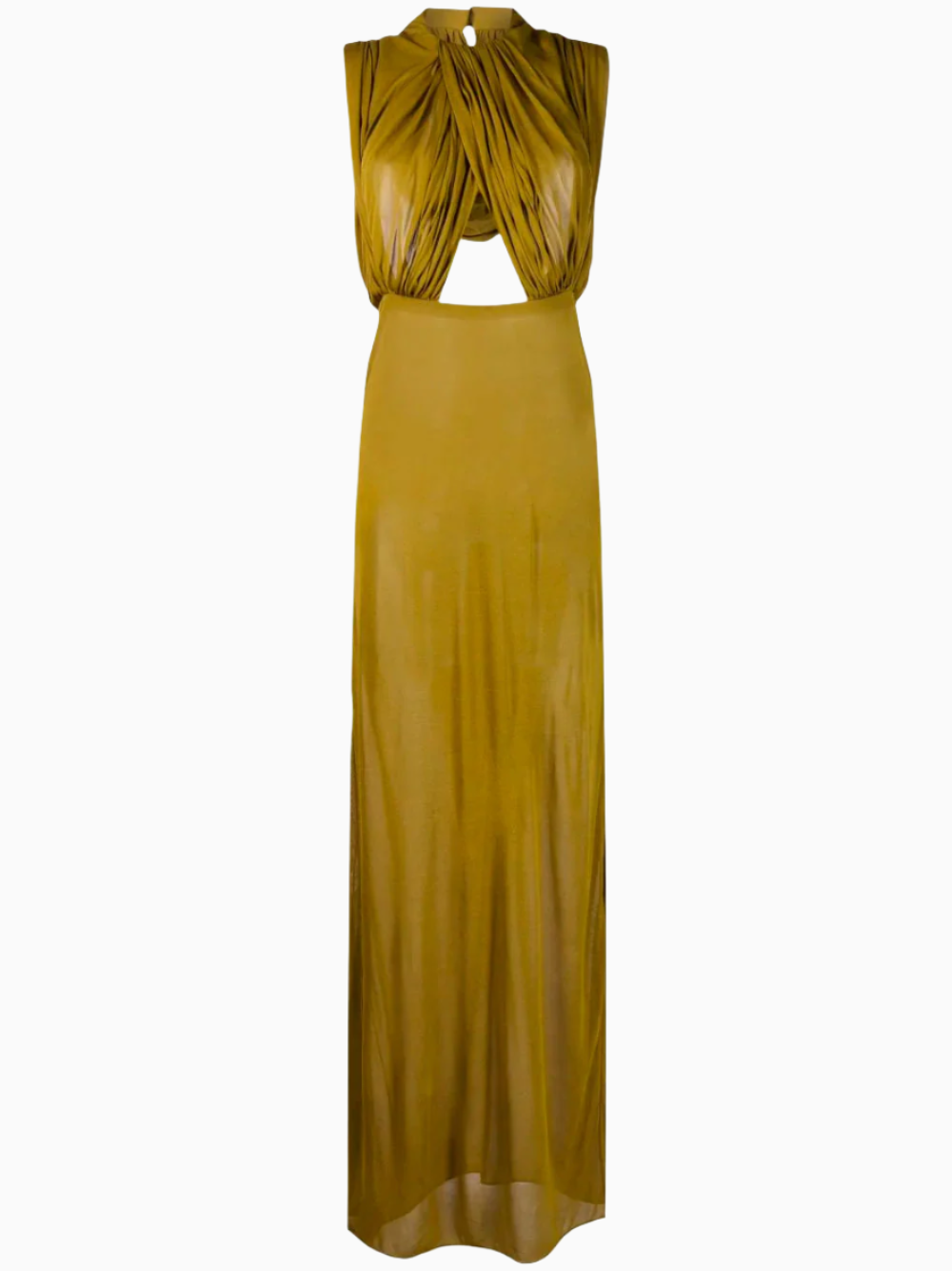 Maxi vestido cut-out con capucha