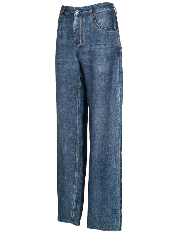 Jean-effect trousers