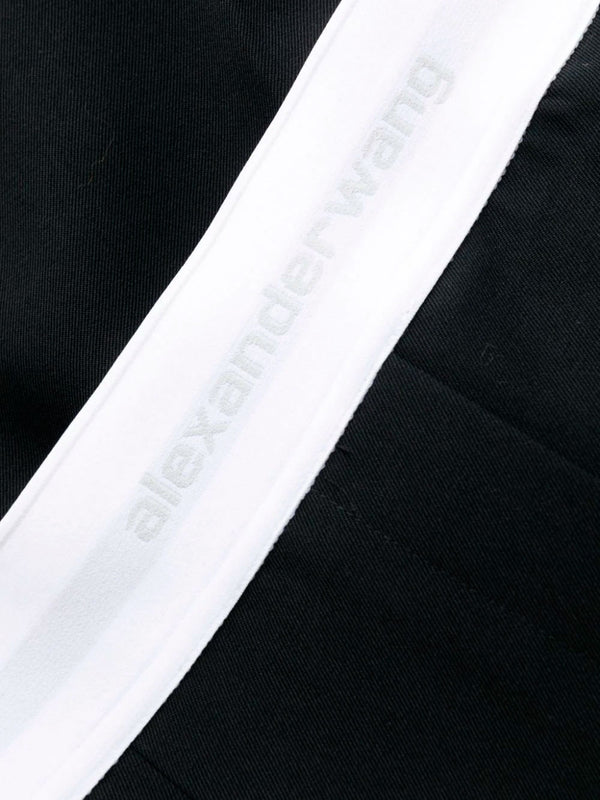 Logo-waistband trousers