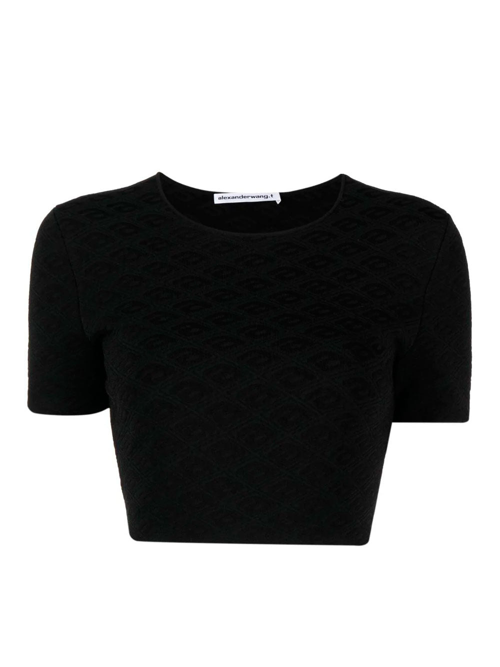 Monogram jacquard cropped top Alexander Wang OTTODISANPIETRO