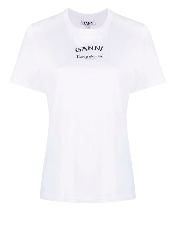 Camiseta de algodón orgánico con logo 