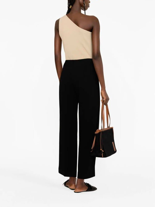 Straight-leg cropped trousers
