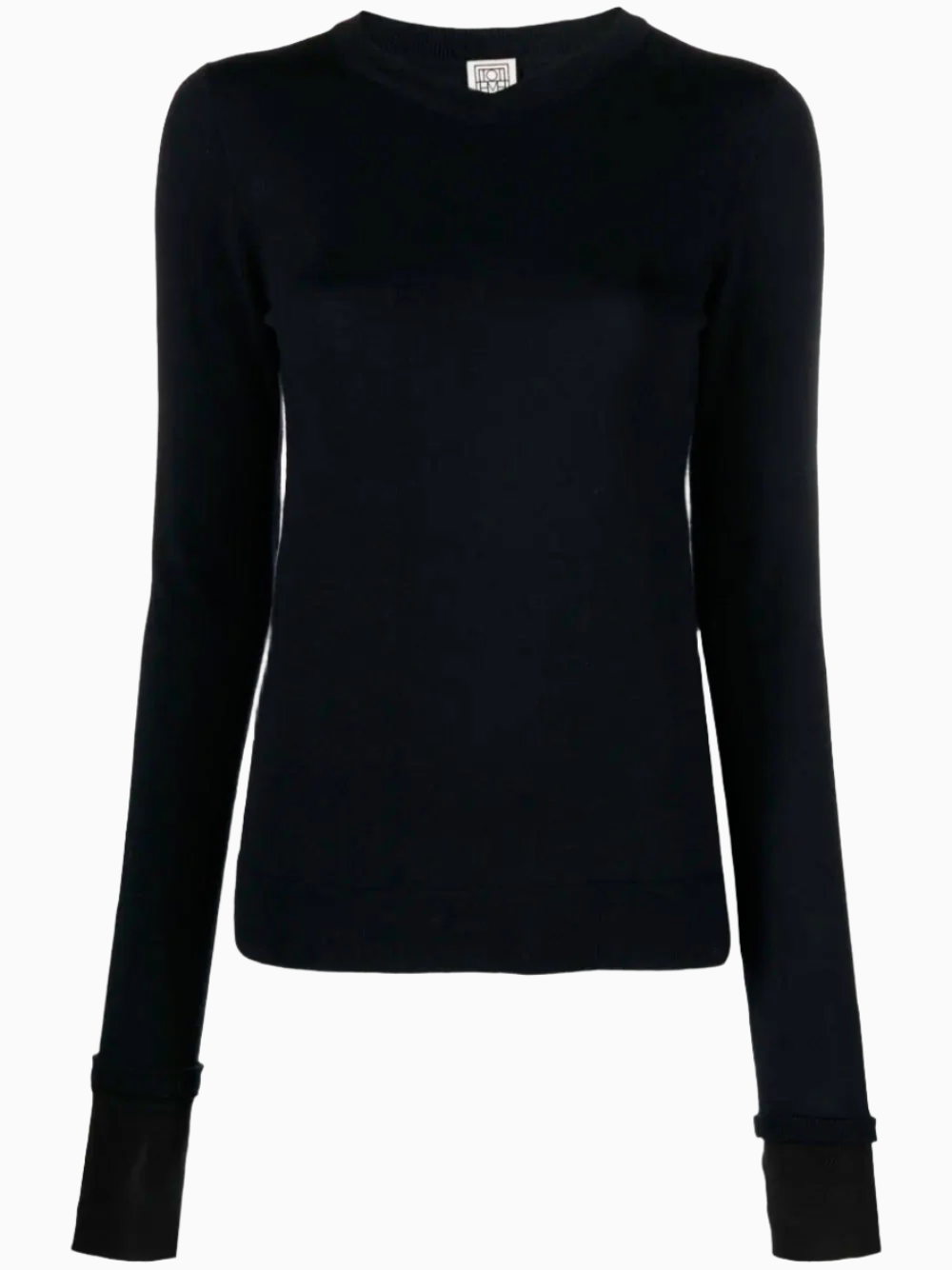 Crew-neck thumbslot jumper