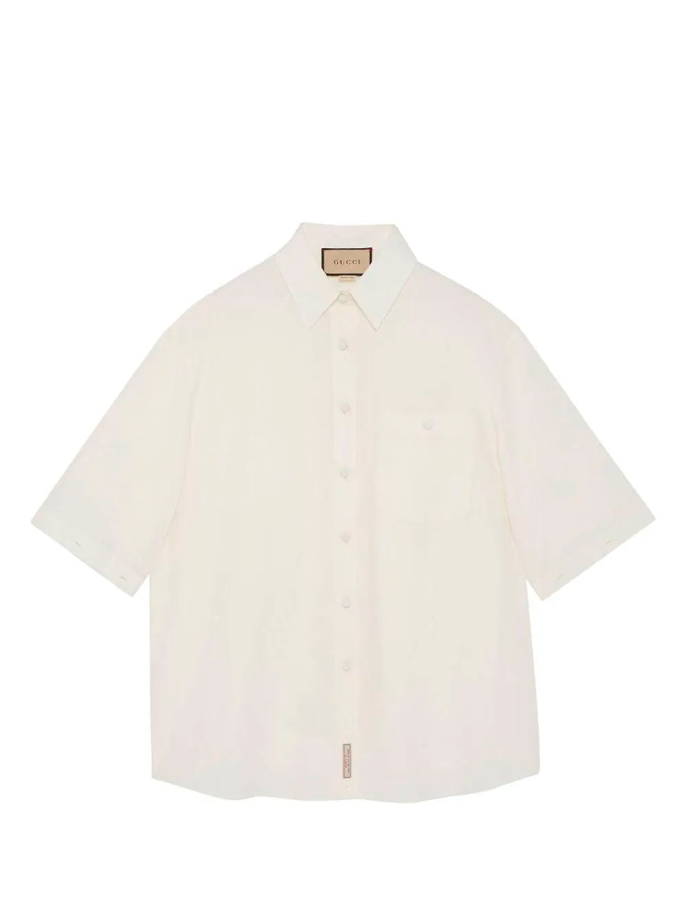Detachable-sleeve cotton shirt